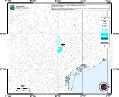Mappa territorio comunale con almeno 3 questionari