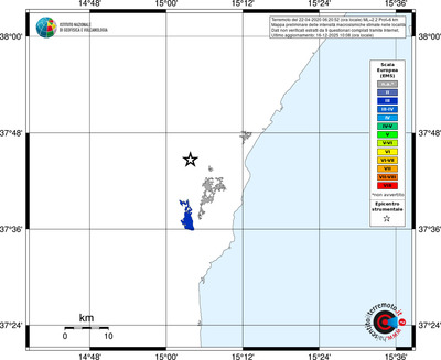 Mappa EMS - territori località