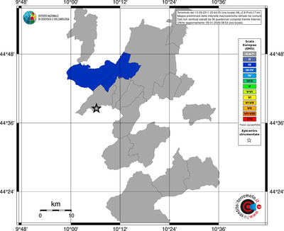 Mappa EMS - territori comuni
