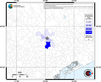 Mappa territorio comunale con almeno 3 questionari