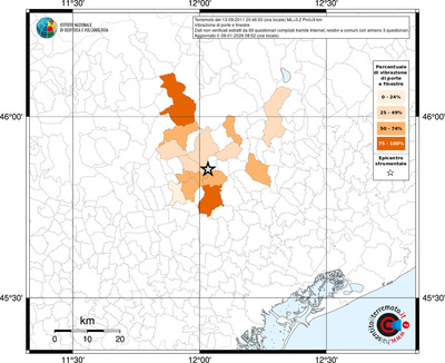 Mappa territorio comunale con almeno 3 questionari
