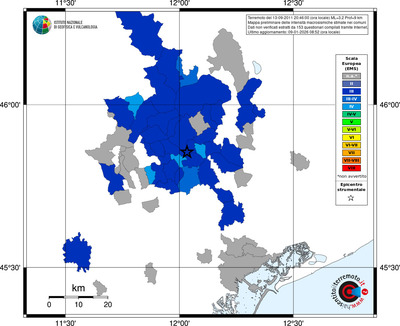 Mappa EMS - territori comuni