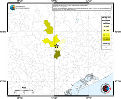 Mappa territorio comunale con almeno 3 questionari