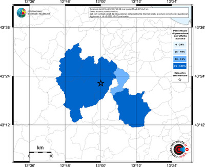 Mappa territorio comunale con almeno 3 questionari