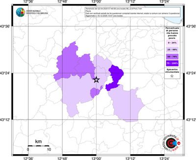 Mappa territorio comunale con almeno 3 questionari