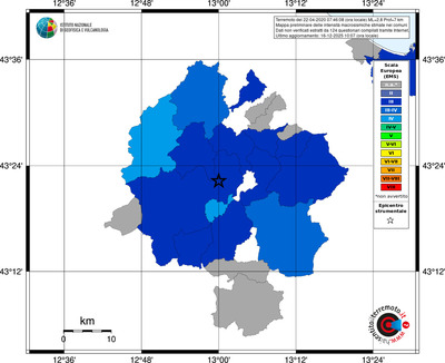 Mappa EMS - territori comuni