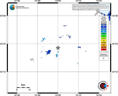 Mappa MCS - territori località