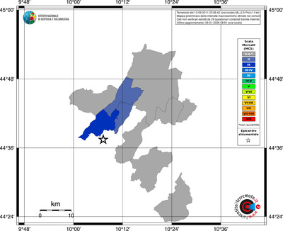 Mappa MCS - territori comuni