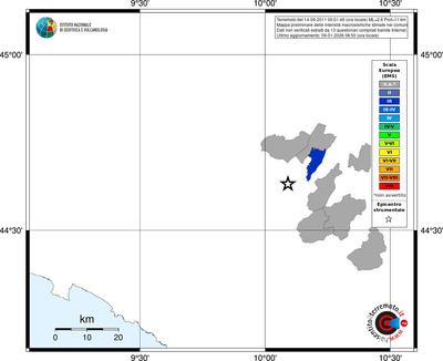 Mappa EMS - territori comuni