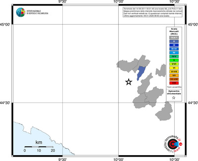 Mappa MCS - territori comuni