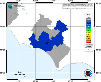 Mappa EMS - territori comuni