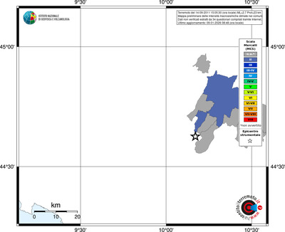 Mappa MCS - territori comuni