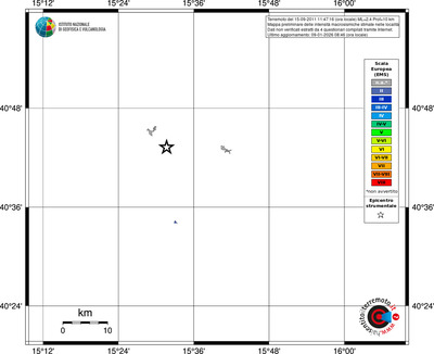 Mappa EMS - territori località