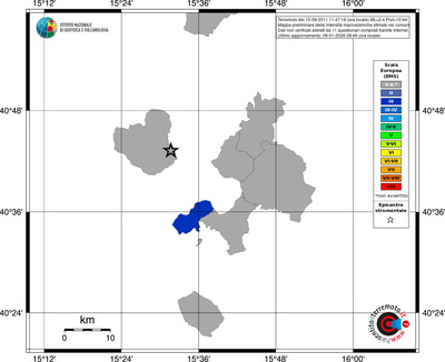 Mappa EMS - territori comuni