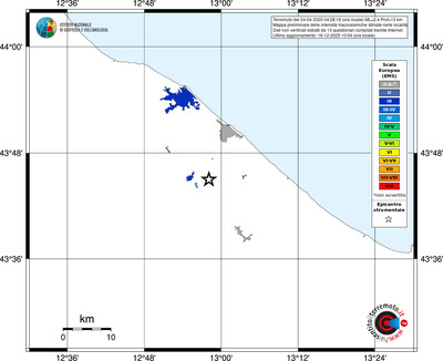 Mappa EMS - territori località