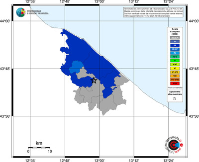 Mappa EMS - territori comuni