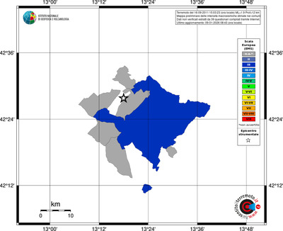 Mappa EMS - territori comuni