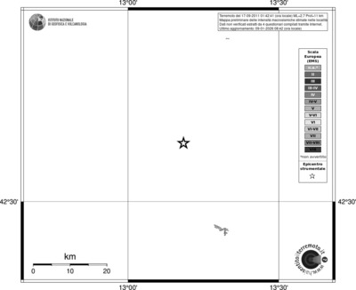 Mappa EMS - territori località