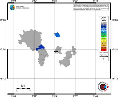 Mappa EMS - territori comuni