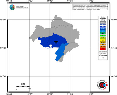 Mappa EMS - territori comuni