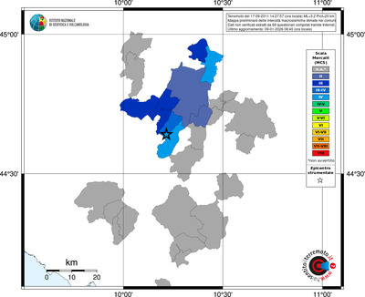 Mappa MCS - territori comuni