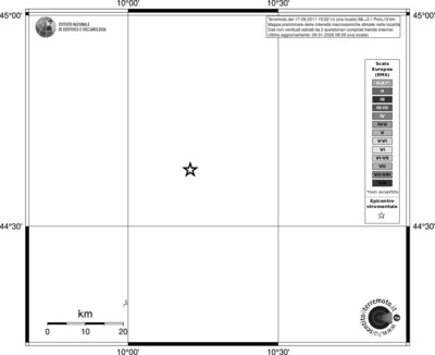 Mappa EMS - territori località