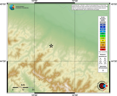 Mappa EMS - località