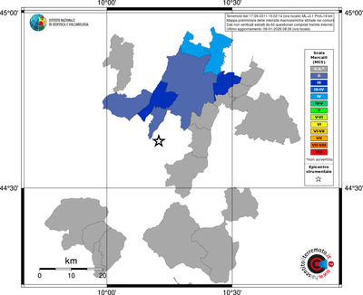 Mappa MCS - territori comuni