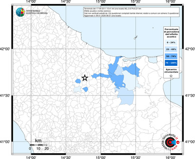 Mappa territorio comunale con almeno 3 questionari