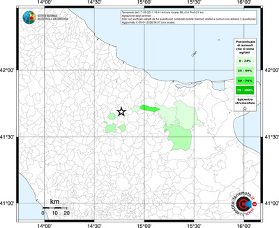 Mappa territorio comunale con almeno 3 questionari