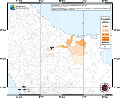 Mappa territorio comunale con almeno 3 questionari