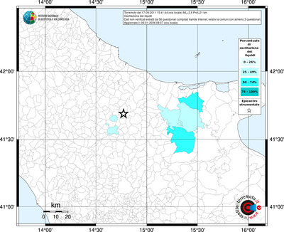 Mappa territorio comunale con almeno 3 questionari