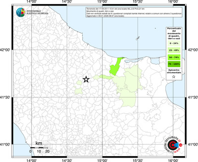 Mappa territorio comunale con almeno 3 questionari