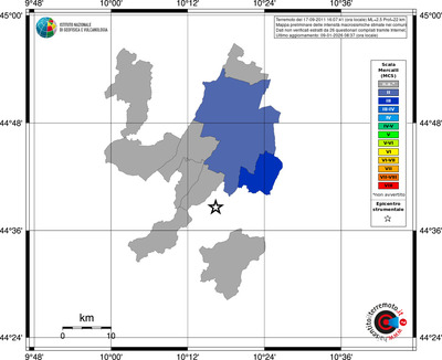 Mappa MCS - territori comuni