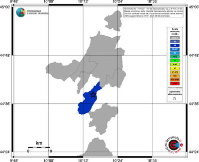 Mappa MCS - territori comuni