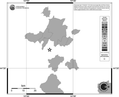 Mappa MCS - territori comuni