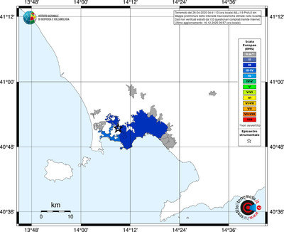 Mappa EMS - territori località