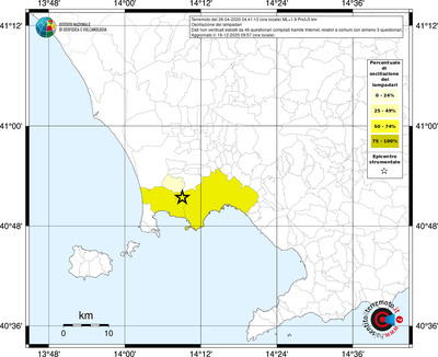 Mappa territorio comunale con almeno 3 questionari