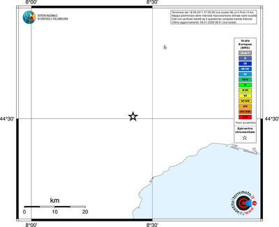 Mappa EMS - territori località