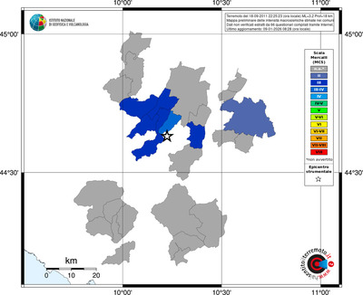 Mappa MCS - territori comuni