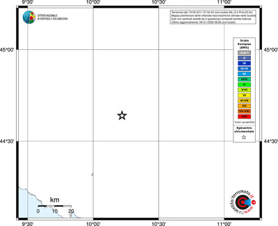 Mappa EMS - territori località