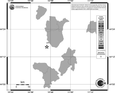 Mappa EMS - territori comuni
