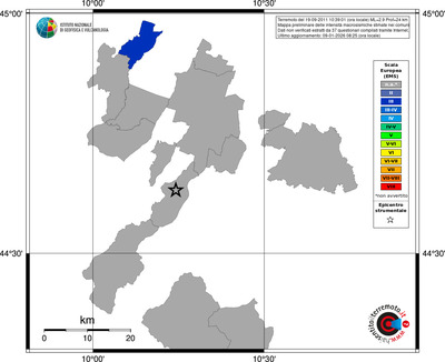 Mappa EMS - territori comuni