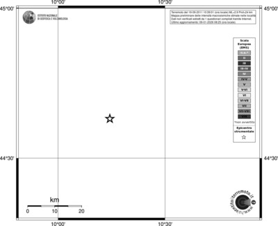 Mappa EMS - territori località