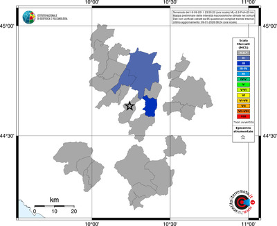 Mappa MCS - territori comuni