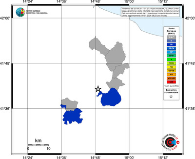Mappa EMS - territori comuni