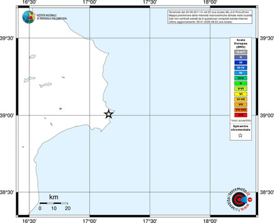 Mappa EMS - territori località