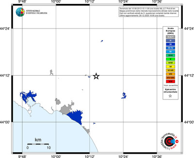 Mappa EMS - territori località