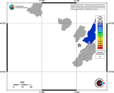 Mappa EMS - territori comuni