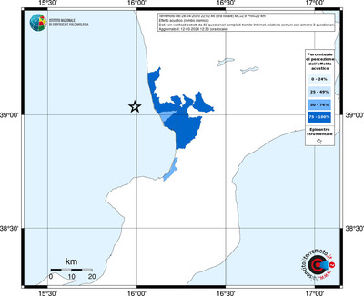 Mappa territorio comunale con almeno 3 questionari